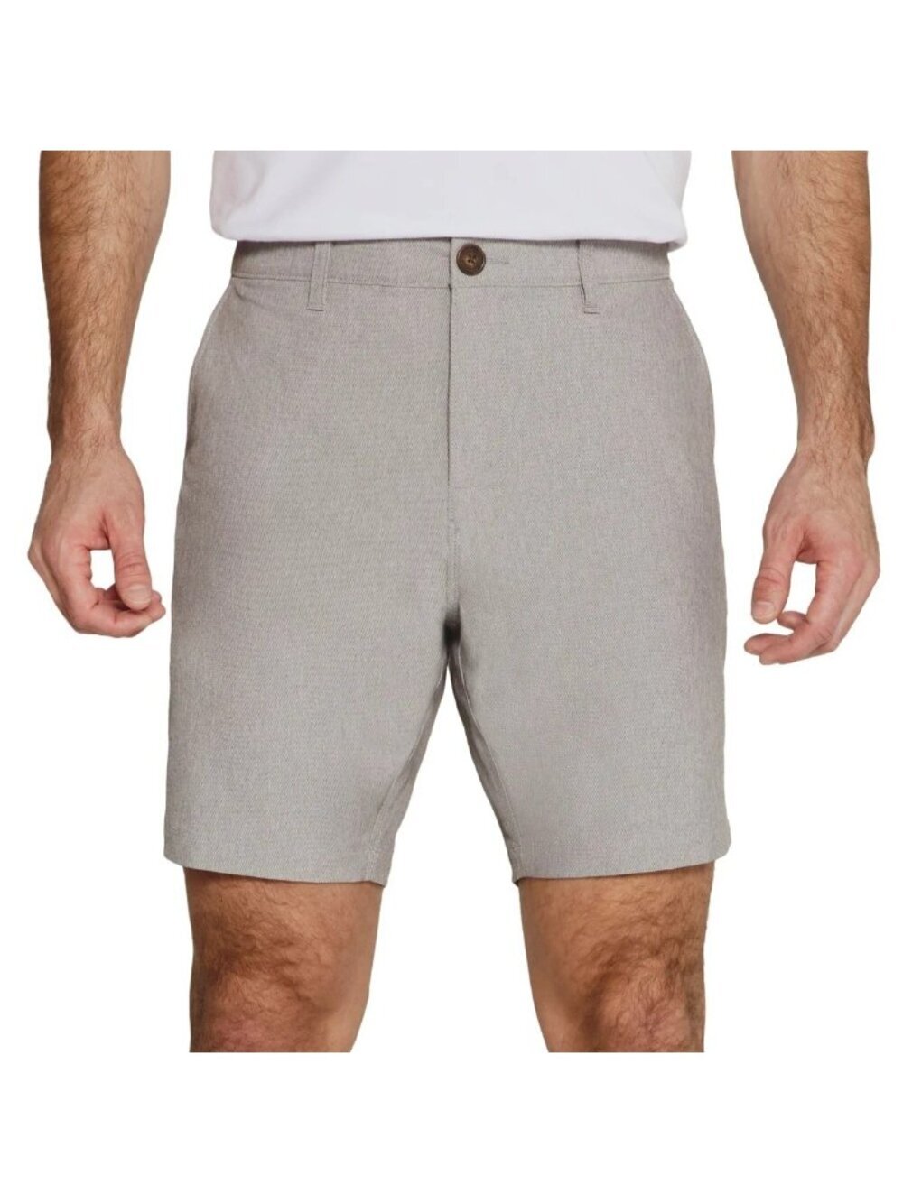 NWT Infinity Linearflex Men's 36 Gray Hybrid Stretch Shorts